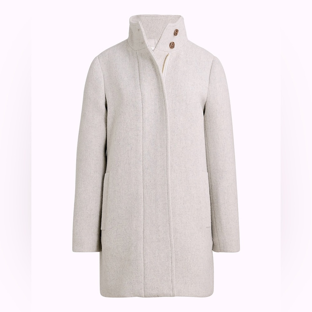 City coat with button neck (runs small; fits like a size 16)